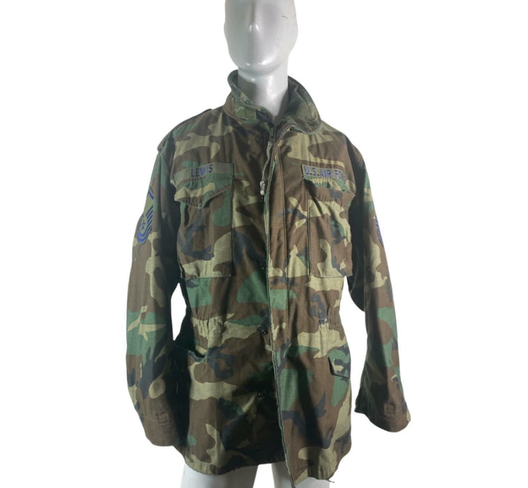 US Military M65 Woodland BDU Camouflage Jacket (Size:  Large - Long)