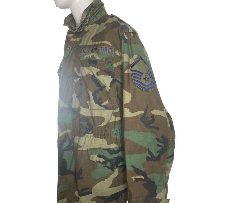 US Military M65 Woodland BDU Camouflage Jacket (Size:  Large - Long)