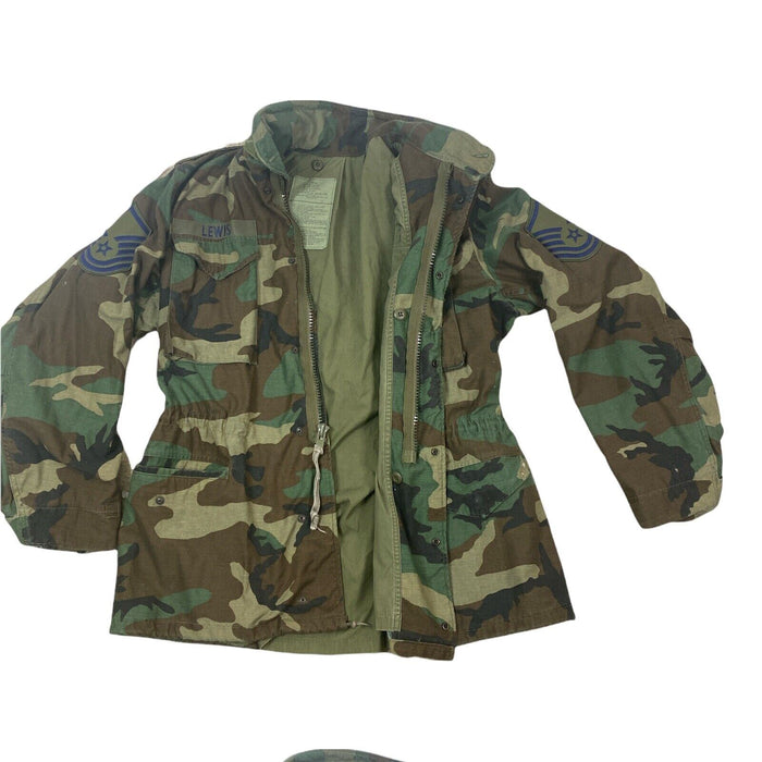 US Military M65 Woodland BDU Camouflage Jacket (Size:  Large - Long)