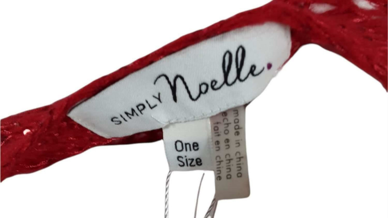 Simply Noelle Women's Red Sweater Top (Size: One Size) 848497019347