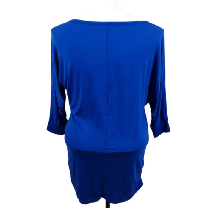 Thanth Women's Blue Long Sleeve Smooth Top (Size: XL)