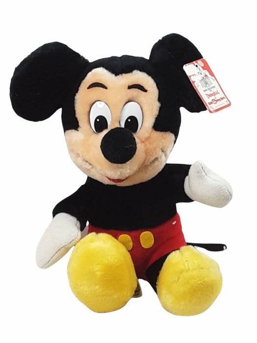 Disneyland Mickey Mouse w/ Yellow Buttons Plush Soft Doll (Size: 12")