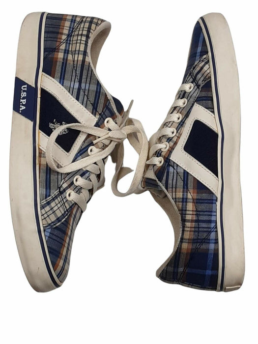 U.S Polo Assassin Plaid Multi-Color Loafer Sneaker Shoes Men's (Size: 8.5)