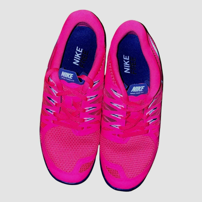 Nike Free Trainer 5.0 Hot Pink Running Shoes Women's (Size: 6.5) 642199-641