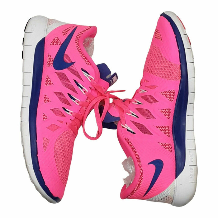 Nike Free Trainer 5.0 Hot Pink Running Shoes Women's (Size: 6.5) 642199-641