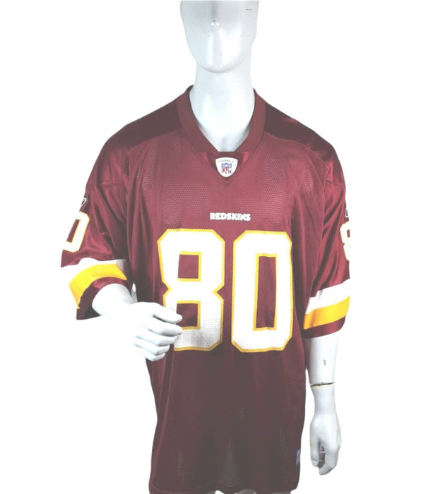 Washington Redskins Reebok Laveranues Coles #80 Jersey Burgundy (Size: 2XL)