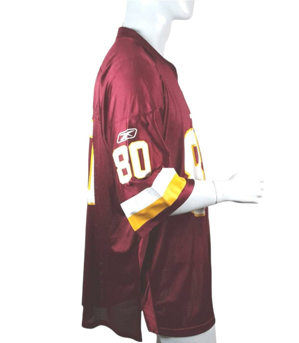 Washington Redskins Reebok Laveranues Coles #80 Jersey Burgundy (Size: 2XL)