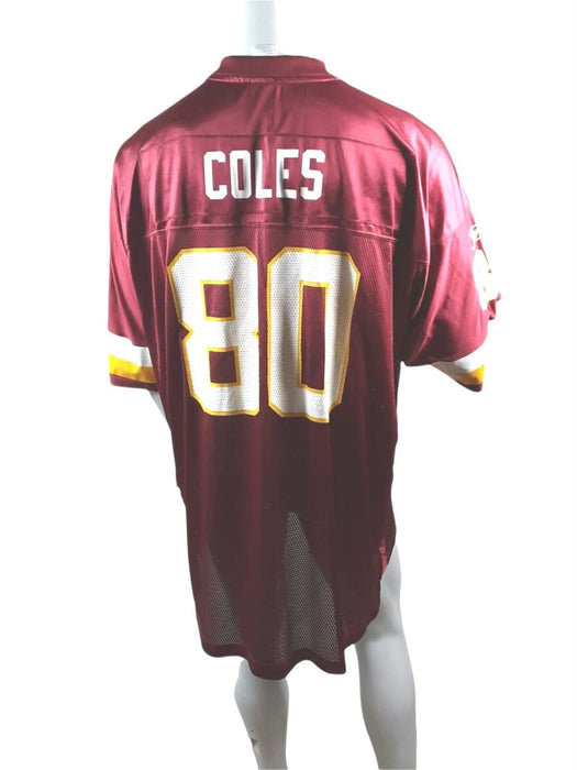 Washington Redskins Reebok Laveranues Coles #80 Jersey Burgundy (Size: 2XL)