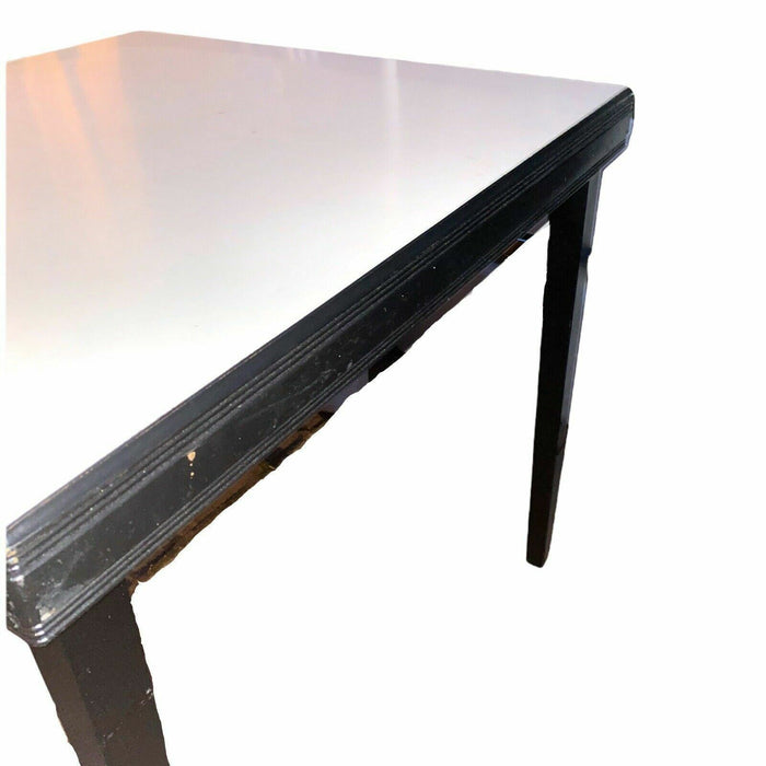 Coronet Norquist Antique Mid Century Wood Folding Table Blk/Wht (Meas:32x32x29 )