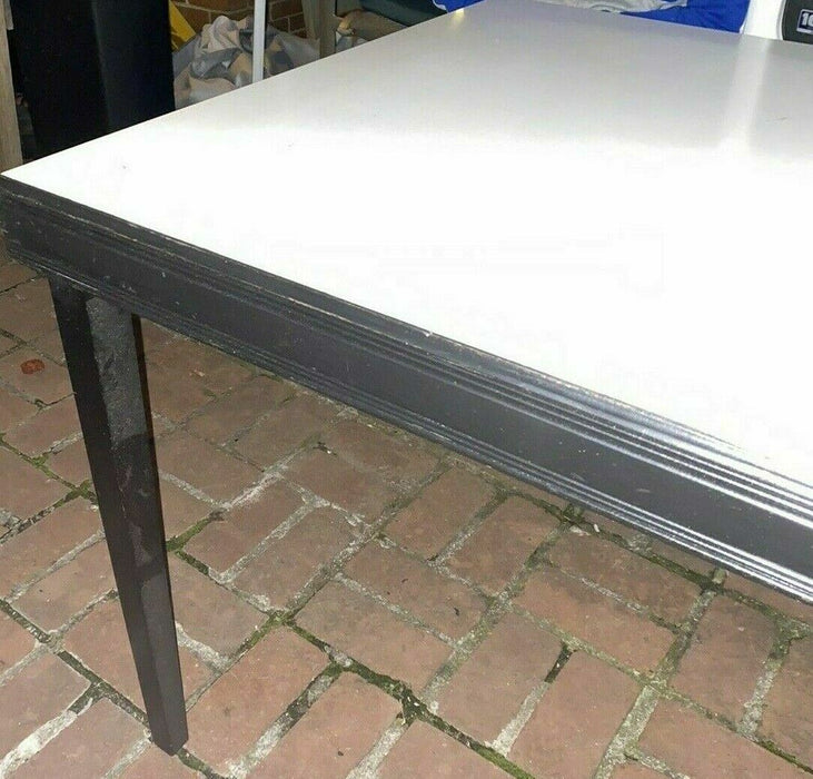 Coronet Norquist Antique Mid Century Wood Folding Table Blk/Wht (Meas:32x32x29 )