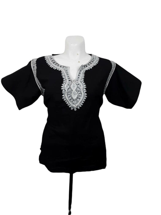 Sherry Taylor Women's Black/White Dashiki Top (Size: 2X)