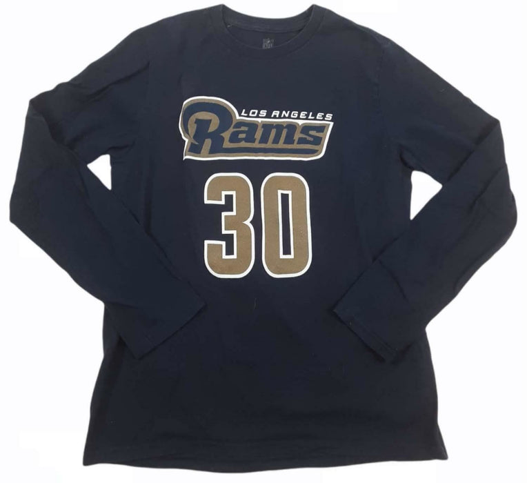 Los Angeles Rams NFL Team Apparel #30 Gurley II Shirt Blue Youth (Size: XL)