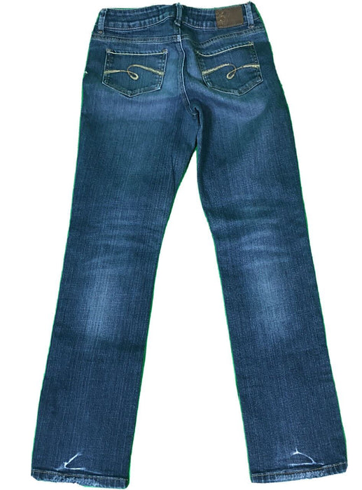 Limited Too Skinny Leg Stretch Girls Jeans Medium Wash (Size: 12R)