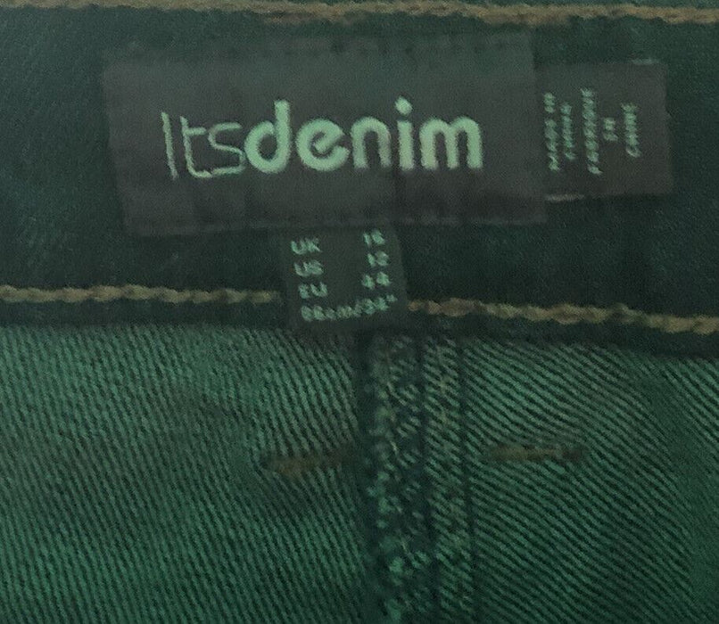 Its Denim Leg Length Designer Jeans (Size: 12)