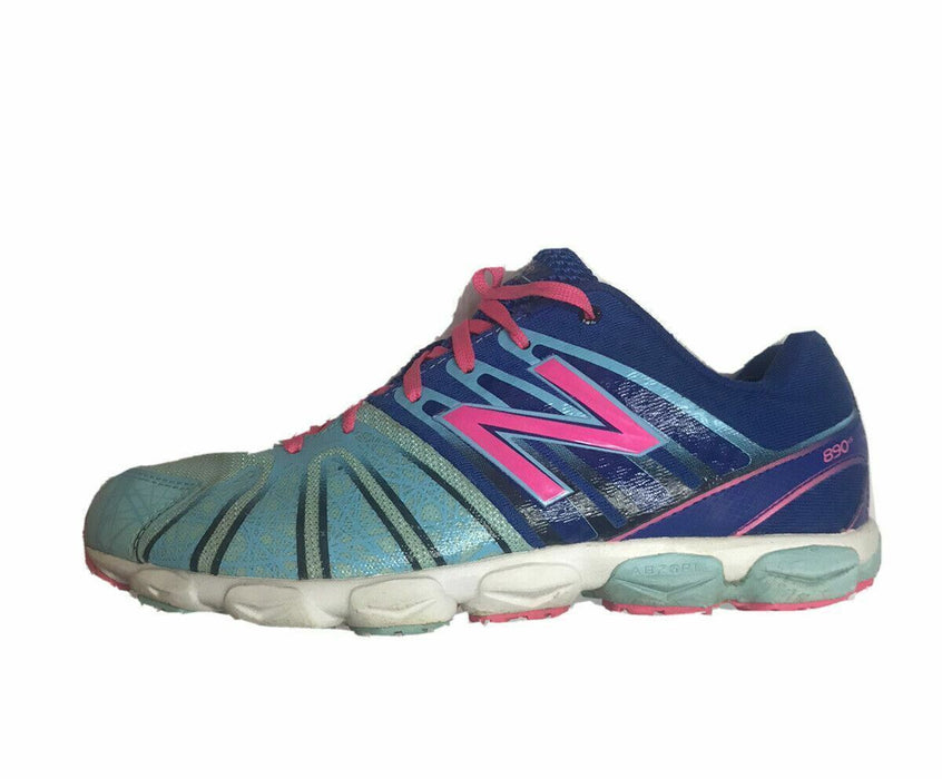 New Balance 890v5 Blue & Pink Running Shoes Girls (Size: 6) KJ890GRG