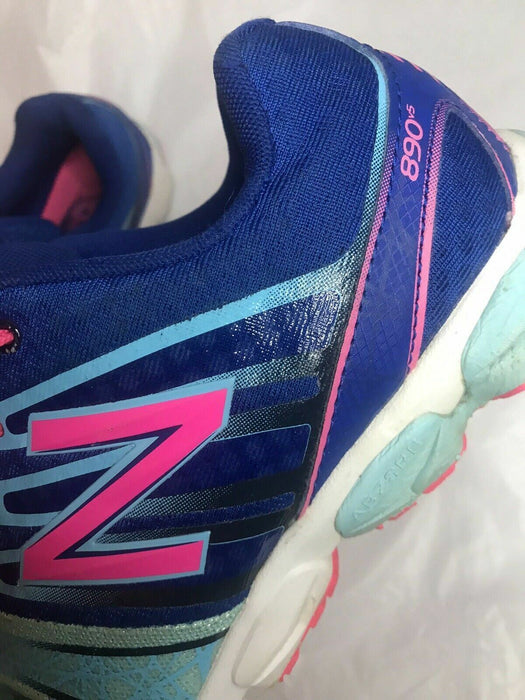 New Balance 890v5 Blue & Pink Running Shoes Girls (Size: 6) KJ890GRG