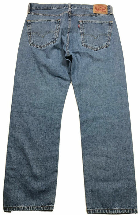 Levi's 505 Regular Fit Jeans Medium Wash Blue (Size:36 x 30) 005054891