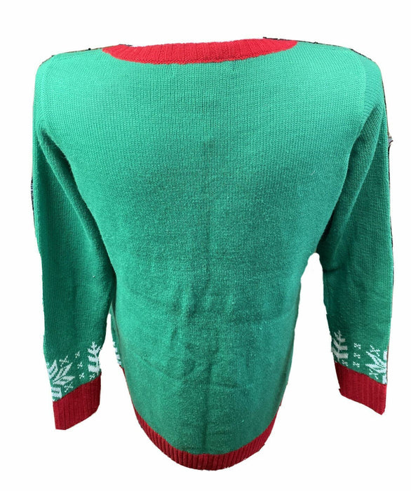 Chaps Holiday Green Christmas "Buhhumpug" Long Sleeve Sweater (Size: XL)