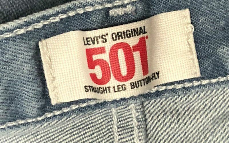 Levi's 501 Straight Fit Button Fly Jeans Light Grey (Big & Tall: 42 x 32)5010542