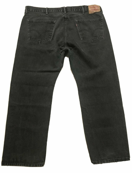 Levi's 505 Straight Fit Jeans Medium Wash Black (Big & Tall: 42 x 30) 005050250