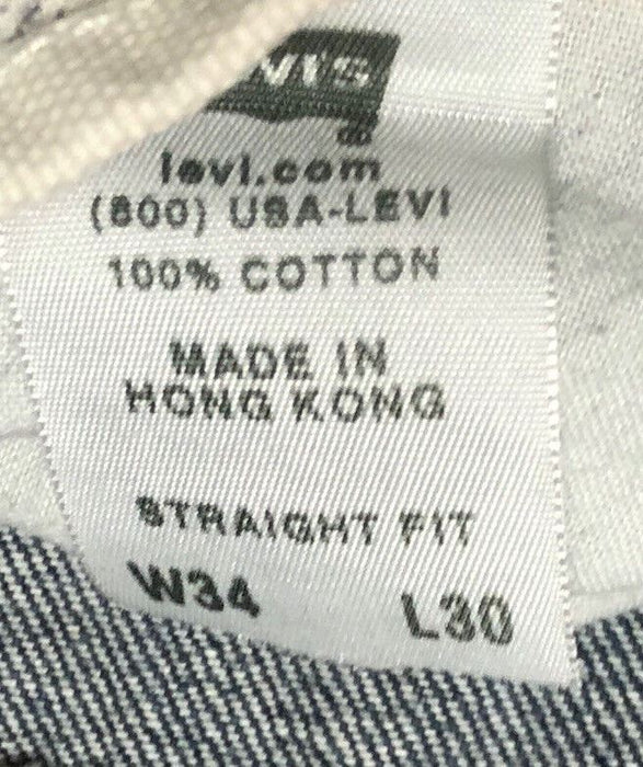 Levi's Straight Fit Rare Imported Jeans Medium Wash Blue (Size: 34 x 30) 6621799