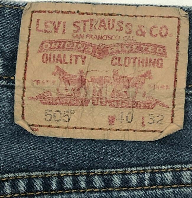 Levi's 505 Regular Fit Jeans Medium Wash Blue (Big & Tall: 40 x 32) 005050773