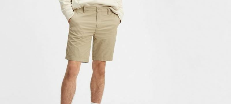 Levi's 502 | Regular Taper Chino Shorts | Beige Khaki (Big & Tall: 54)