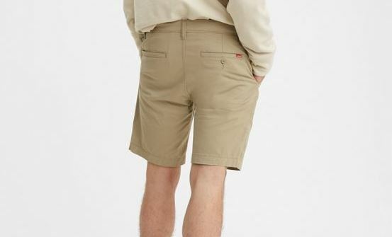 Levi's 502 | Regular Taper Chino Shorts | Beige Khaki (Big & Tall: 54)