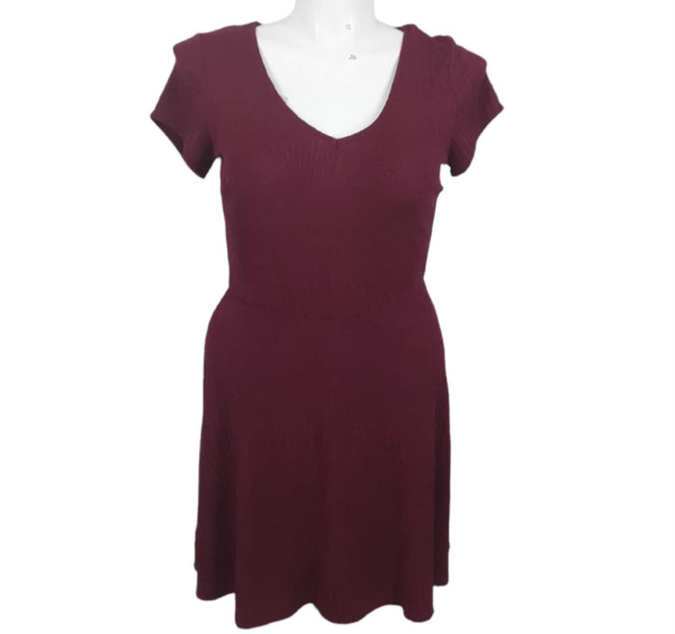 Trixxi Women's Berry V-Neck A-Line Dress (Size: XXL)191170130403