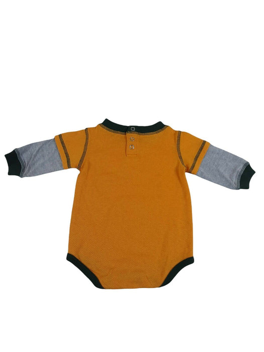 Green Bay Packer NFL Team Apparel Long Sleeve Baby One Piece Yellow (Size: 3/6M)