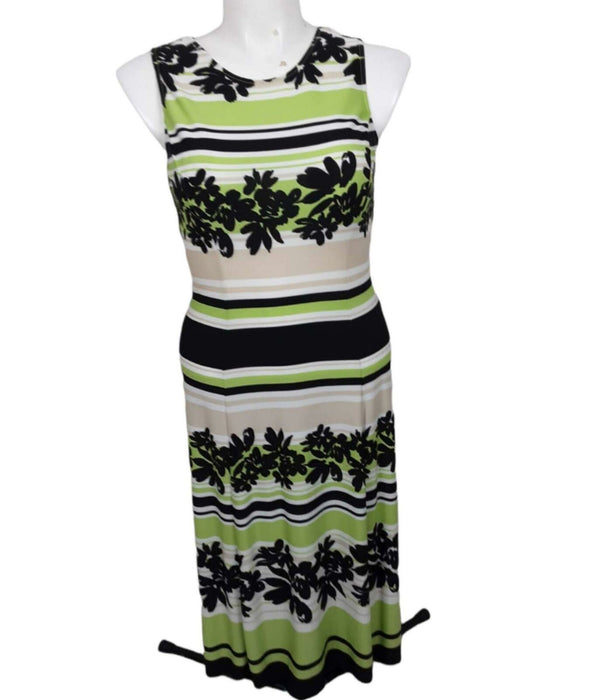 Julian Taylor NY Women's Green/Beige/Black Floral Sleeveless Dress (Size: 12)