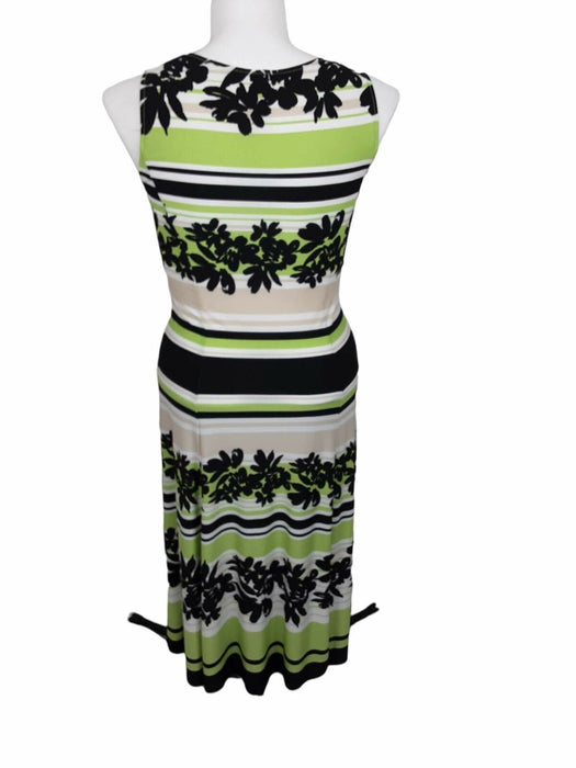 Julian Taylor NY Women's Green/Beige/Black Floral Sleeveless Dress (Size: 12)