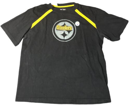 Pittsburgh Steelers NFL Team Apparel Team Logo Shirt Black Men's (Size: L)