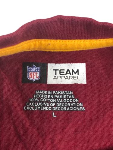 Washington Redskins NFL Embroided Long Sleeve Shirt Red Men's (Size: L)