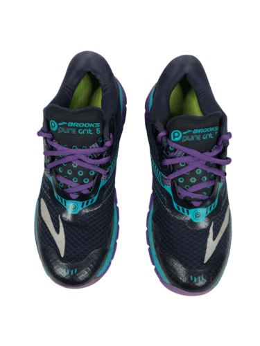 Brooks Puregrit 5 Navy Blue Purple Running Shoes Women's (Size: 8) 1202301B474