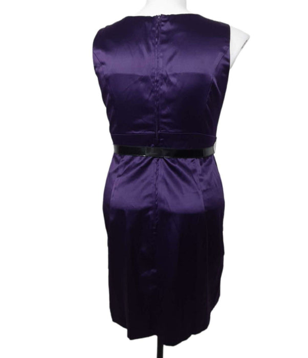 A. Byer Women's Purple Sleeveless Ruffle Bottom Dress w/ Belt (Size: 13)
