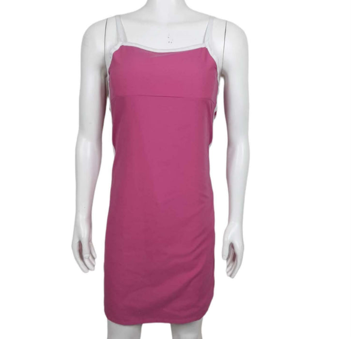 Mossimo Women's Pink Floral Tennis Sleeveless Reversible Dress (Size: XL/14-16)