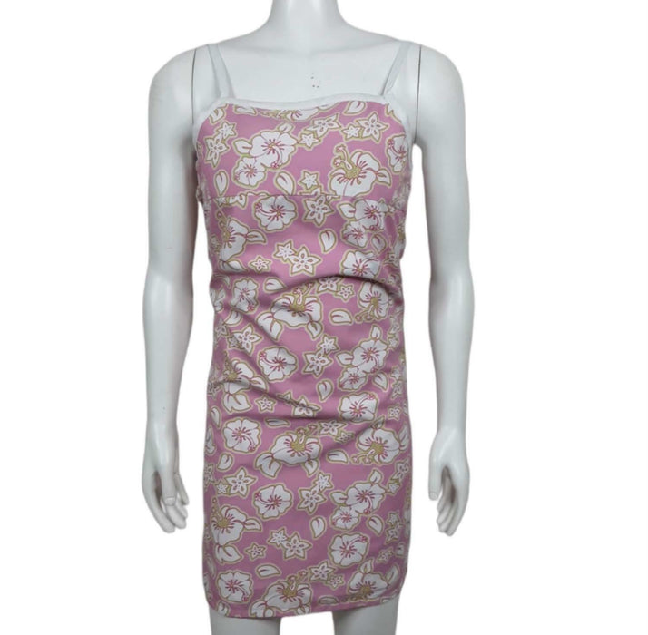 Mossimo Women's Pink Floral Tennis Sleeveless Reversible Dress (Size: XL/14-16)