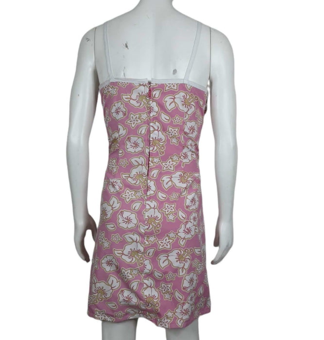 Mossimo Women's Pink Floral Tennis Sleeveless Reversible Dress (Size: XL/14-16)