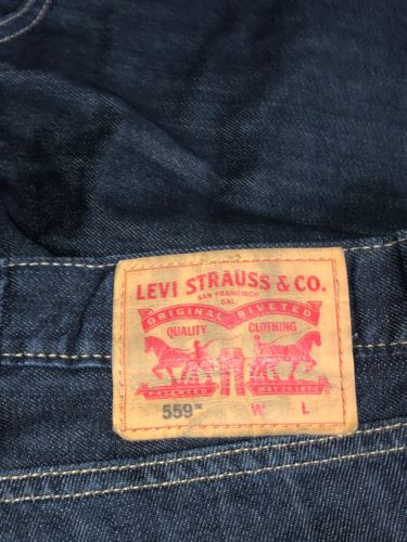 Levi's 559 Relaxed Straight Fit Dark Wash Blue Jeans Men (Size: 46 x 30) 5590004