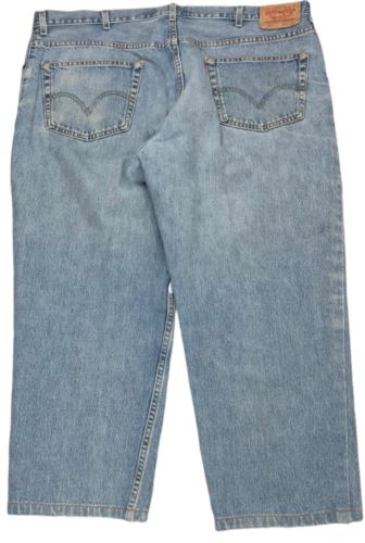 Levi's 550 Relaxed Fit Light Wash Blue Jeans Men's (Size: 44 x 27) 5504891