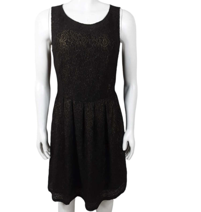 BB Dakota Women's Gold/Black Sleeveless Lace Formal Dress (Size: 6)