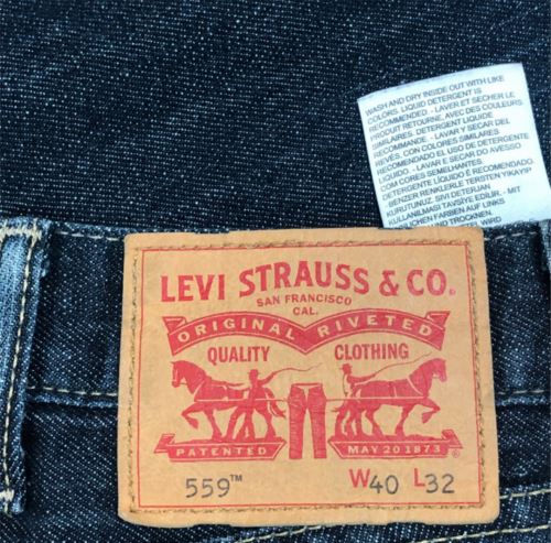 Levi's 559 Relaxed Fit Dark Wash Blue Jean's Men's (Size: 40 x 32) 5594010