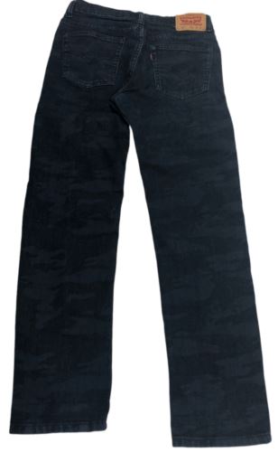Levi's 502 Regular Taper Fit Dark Wash Blue Jeans Youth (Size: 16R)