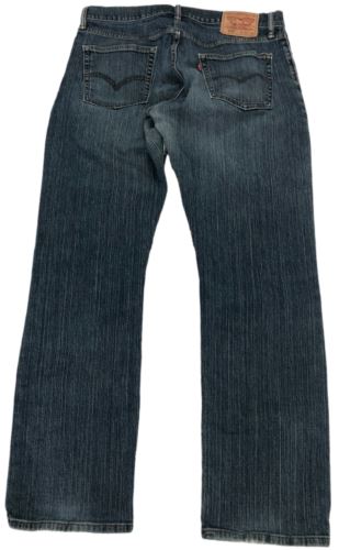 Levi's 514 Straight Fit Medium Wash Blue Jeans Men's (Size: 34 x 32) 005140223