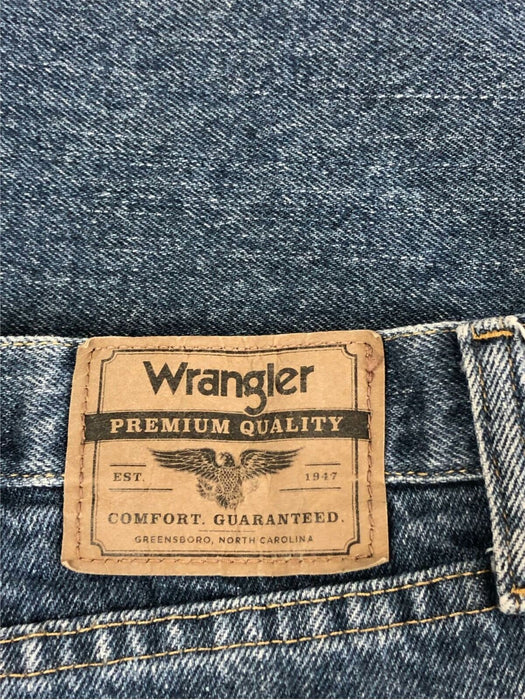 Wrangler Five Star Relaxed Fit Medium Wash Blue Jeans Men's (Size: 42 x 32)