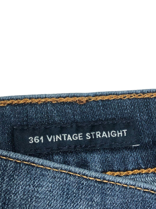 Lucky Brand 361 Vintage Straight Dark Wash Blue Men's (Size: 38 x 30)
