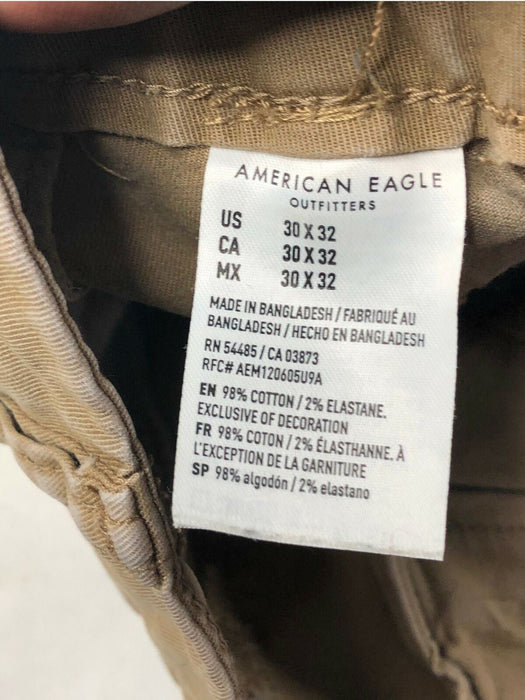 American Eagle Athletic Flex Beige Pants Men's (Size: 30 x 29)