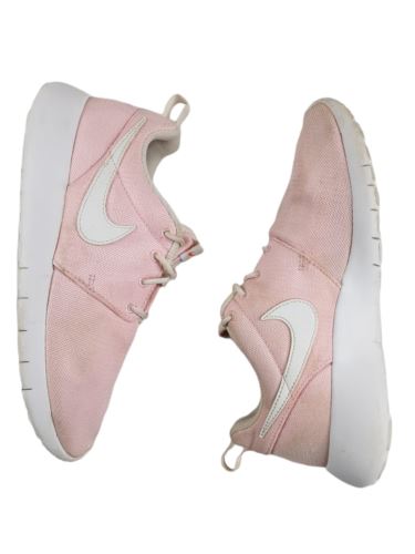 Nike Roshe One Prism Pink White Safety Running Shoes Girls (Sz: 5.5y) 599729-613