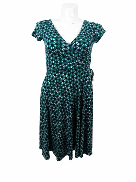 New York & Co. Women's Green Tie V-Neck Dress (Size: M)